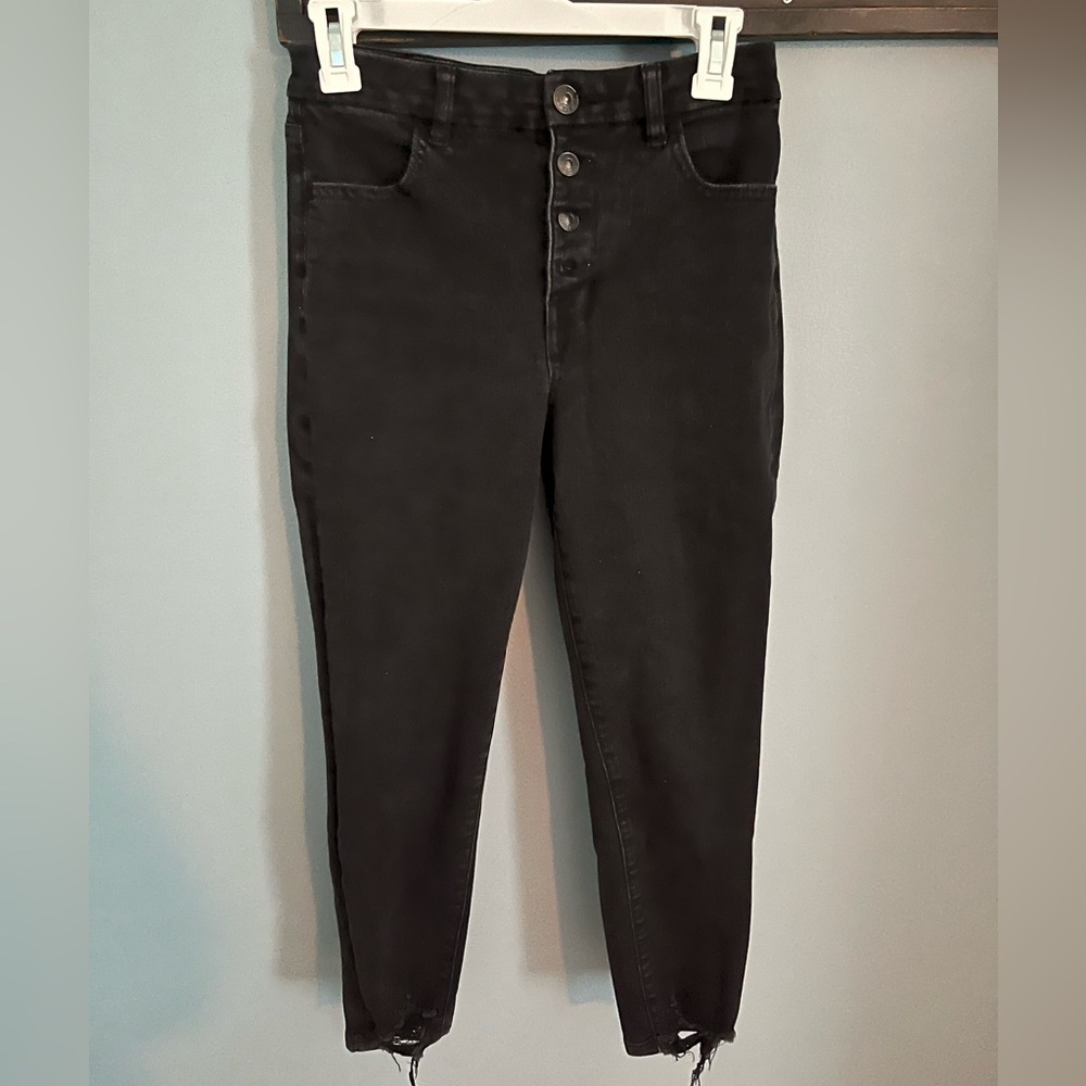 American Eagle High Rise Curvy Skinny Cropped Jeans